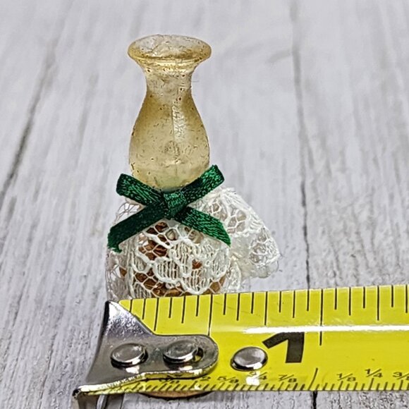 Vintage Dollhouse Miniature Victorian Mirror Hurricane Lamp Black Telephone SET - Picture 13 of 13